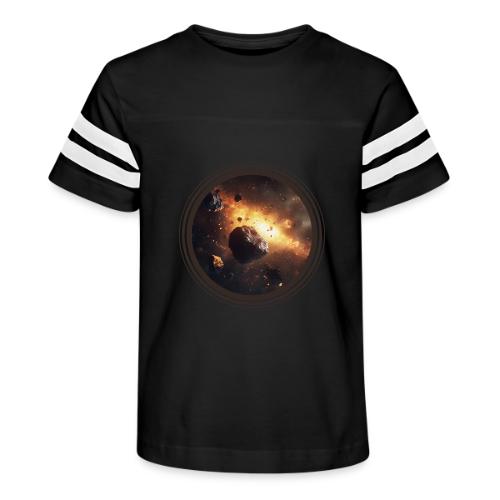 Asteroids Drift - Kid's Football Tee