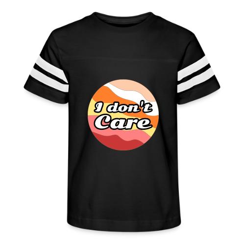I Don’t Care Vibes - Kid's Football Tee