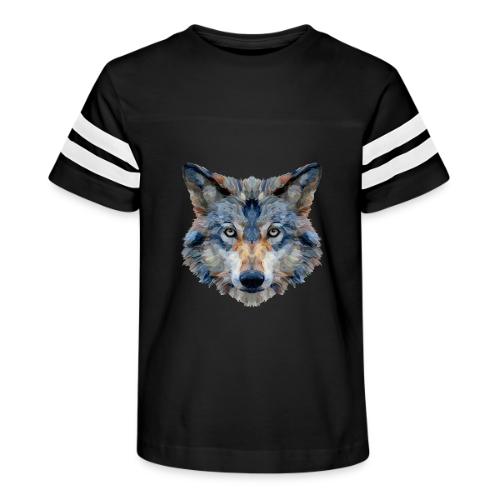 Wolf: Chromatic Wild Gaze - Kid's Football Tee