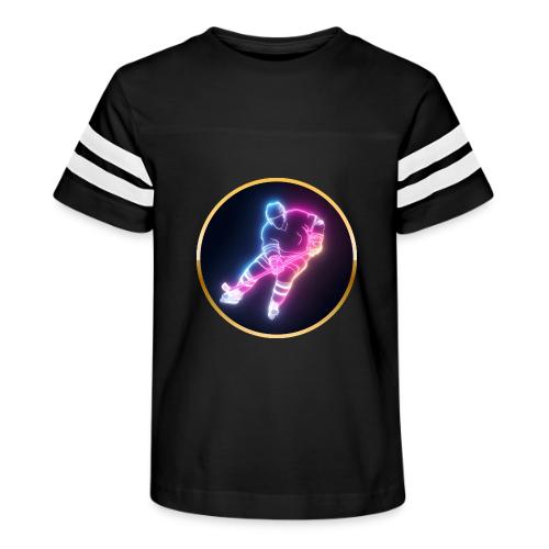 Hockey: Neon Ice Striker - Kid's Football Tee