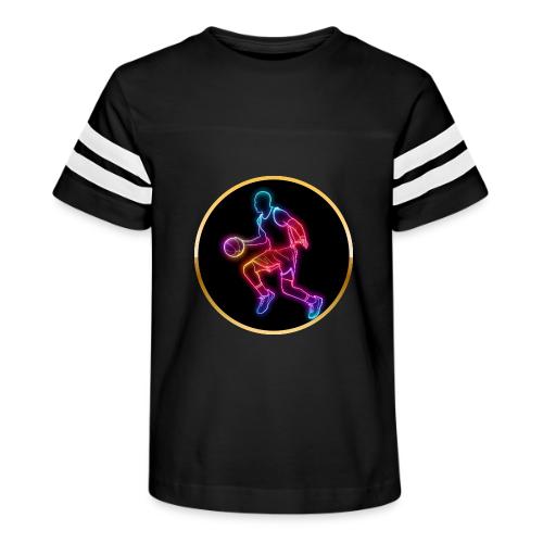 Basketball: Neon Dribble Pulse - Kid's Football Tee