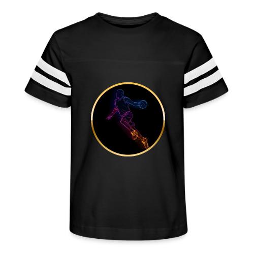 Basketball: Neon Jump Shot - Kid's Football Tee