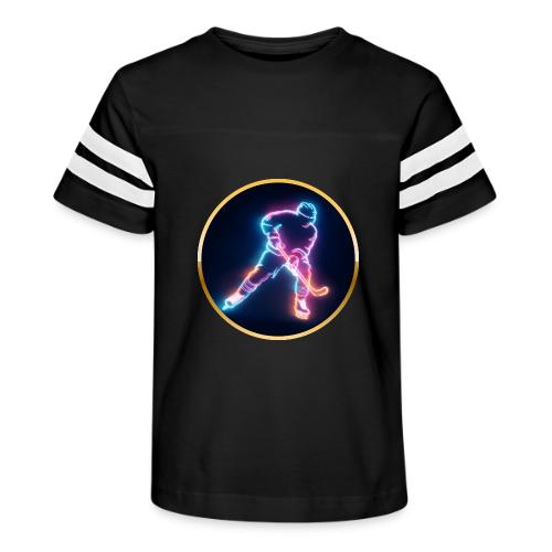 Golden Neon Hockey - Kid's Football Tee