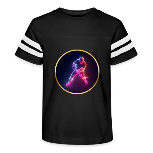 Hockey: Neon Ice Strike - Kid's Football Tee