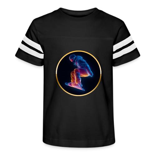 Snowboarding: Arctic Neon Leap - Kid's Football Tee
