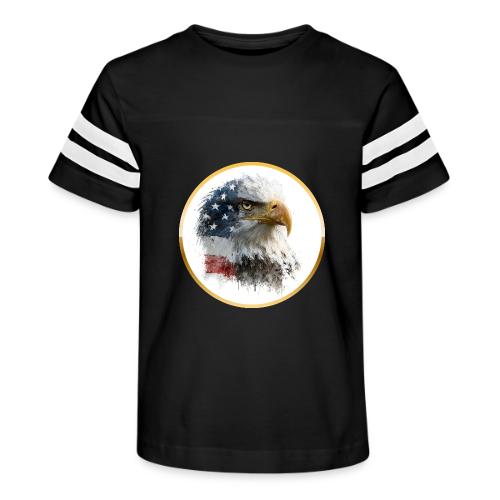 USA: Patriot Wing Emblem - Kid's Football Tee