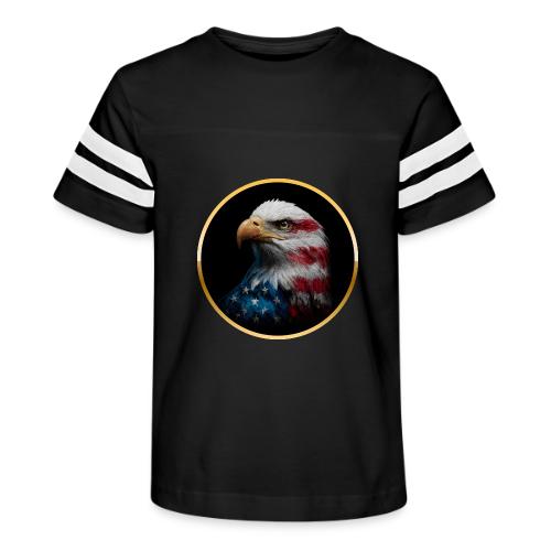 USA: Liberty Emblem - Kid's Football Tee