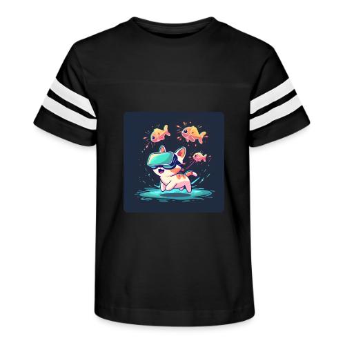 Virtual Kitty Quest - Kid's Football Tee