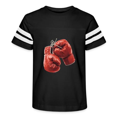 Boxing: Hanging Gloves Icon - Kid's Football Tee