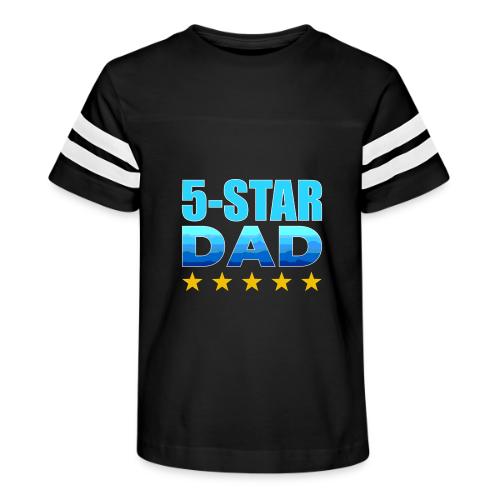 Five Stars Dad - Kid's Football Tee