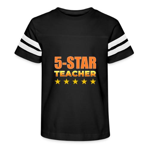 Five-Star Teacher - Kid's Football Tee