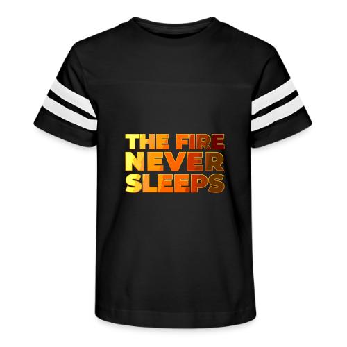 The fire never sleeps - Kid's Football Tee