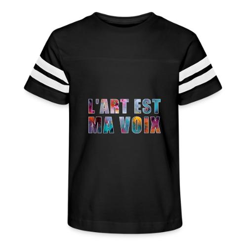 Art is my voice - Kid's Football Tee