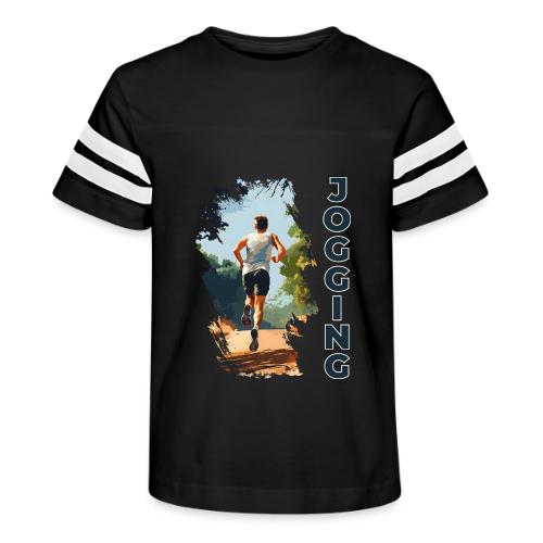 Jogging Vibes - Kid's Football Tee