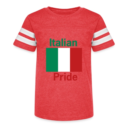 Italian Pride Flag - Kid's Football Tee