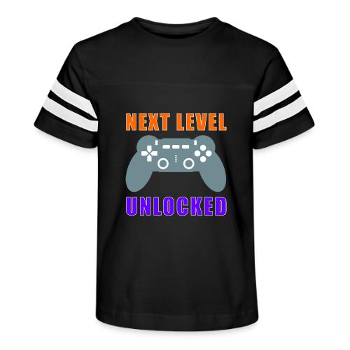 Next Level Unlocked Gamer Design - Kid's Football Tee