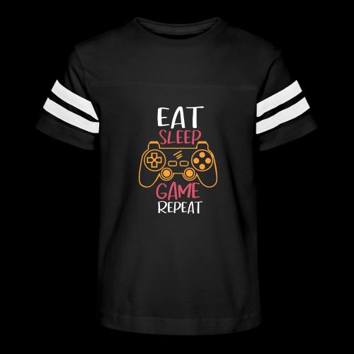 Eat, Sleep, Game, Repeat! - Kid's Football Tee