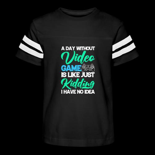 A Day Without Gaming? No Idea! - Kid's Football Tee
