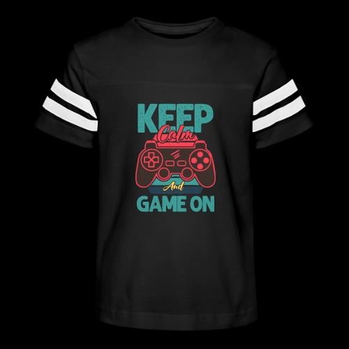 Don't Panic, Just Game On! - Kid's Football Tee