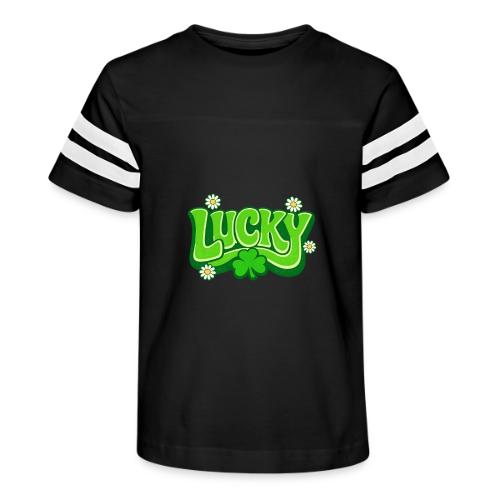 Lucky 70s Retro T-Shirt - Kid's Football Tee
