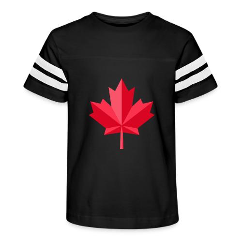 Canadian red maple leaf - Kid's Football Tee