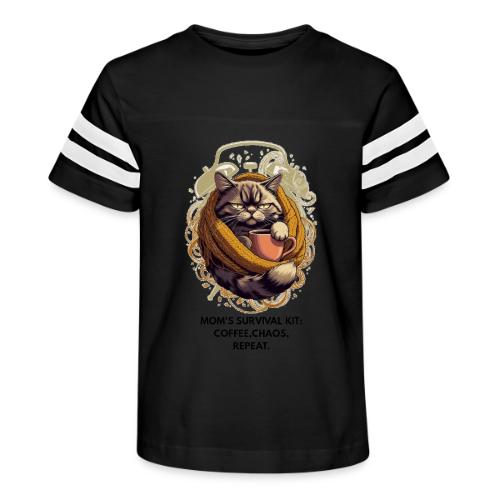 Powered by Sarcasm Cat Tee - Kid's Football Tee