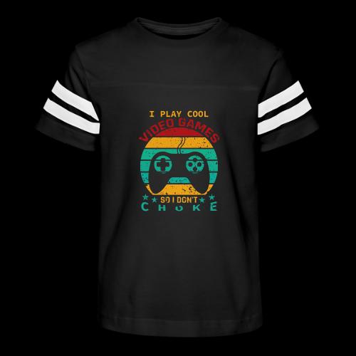 I Play Cool Video Games So I Don't Choke - Kid's Football Tee