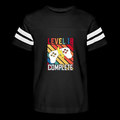 Level 18 Complete! - Kid's Football Tee