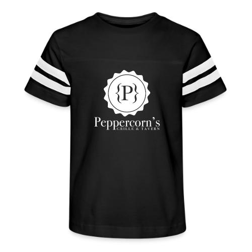 Logo Text Combo White - Kid's Football Tee