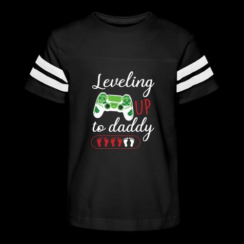 Leveling Up to Daddy Gamer - Kid's Football Tee