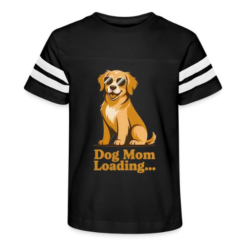 Dog Mom Loading Golden Retriever Sunglasses - Kid's Football Tee