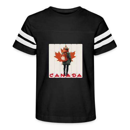 Canada: Proud Canadian Woman - Kid's Football Tee