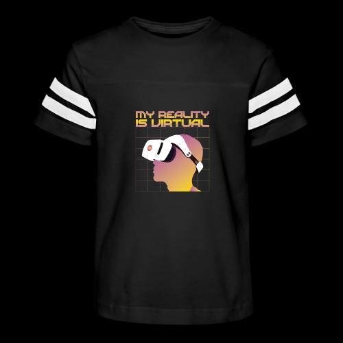 My Reality is Virtual - Kid's Football Tee