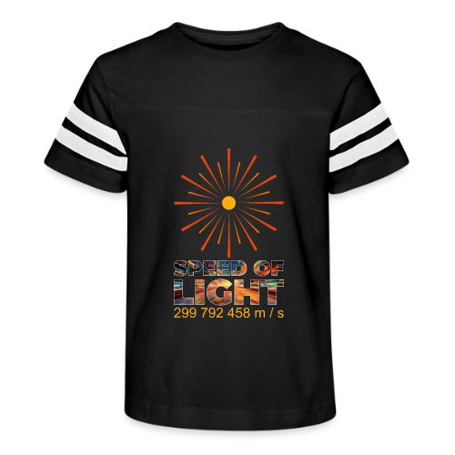 Speed of light - Kid's Football Tee