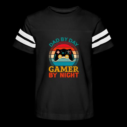 Dad By Day, Gamer By Night - Kid's Football Tee