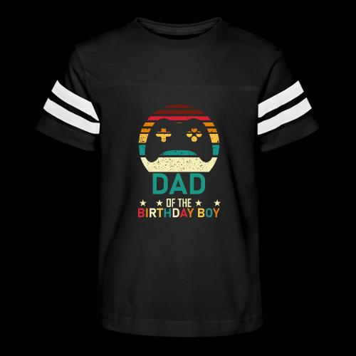 Dad of the Birthday Boy Gamer - Kid's Football Tee