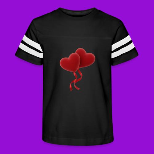 Two hearts together - Kid's Football Tee
