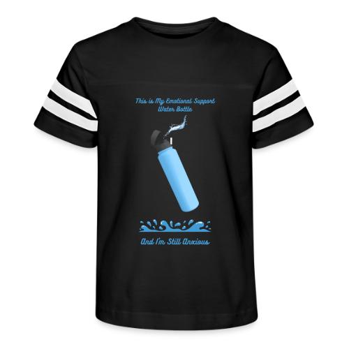 Emotional Support Water Bottle T-Shirt | Still Anx - Kid's Football Tee