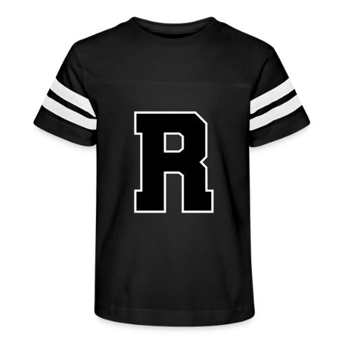Varsity Letter R Athletic Monogram - Kid's Football Tee