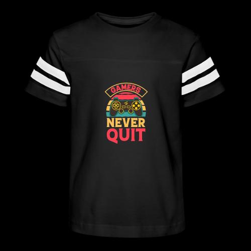 Gamers Never Quit Tee - Kid's Football Tee