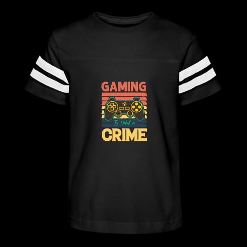 Gaming Is Not A Crime Tee - Kid's Football Tee