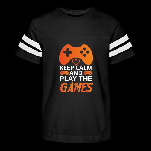 Keep Calm And Play The Games - Kid's Football Tee