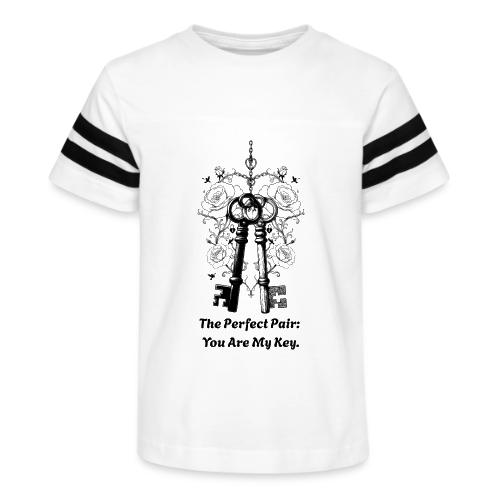 Valentine love keys - Kid's Football Tee