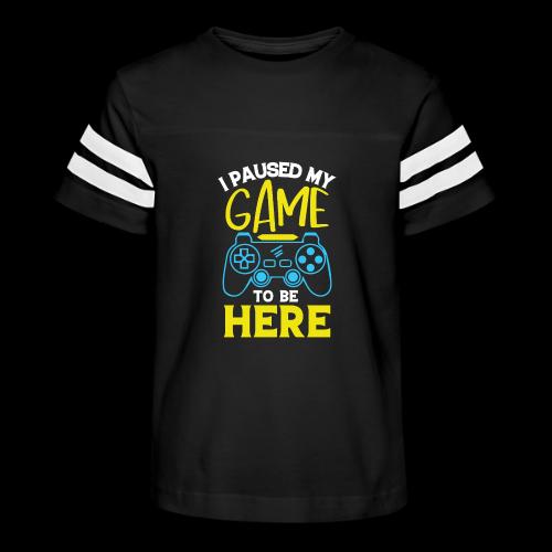 I Paused My Game For You - Kid's Football Tee
