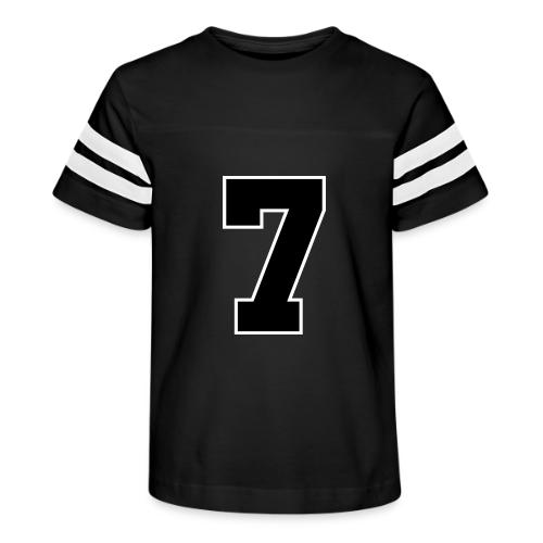 Varsity Number 7 Athletic Look - Kid's Football Tee