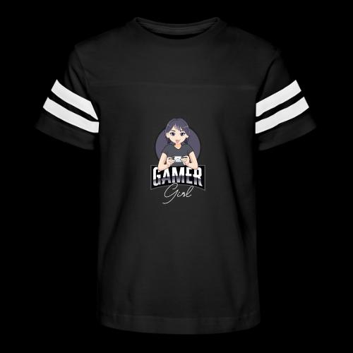 Gamer Girl: Level Up Princess - Kid's Football Tee