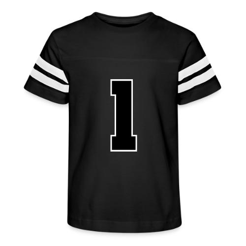 Varsity Number 1 Athletic Style - Kid's Football Tee