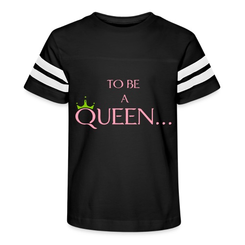 TO BE A QUEEN2 - Kid's Football Tee