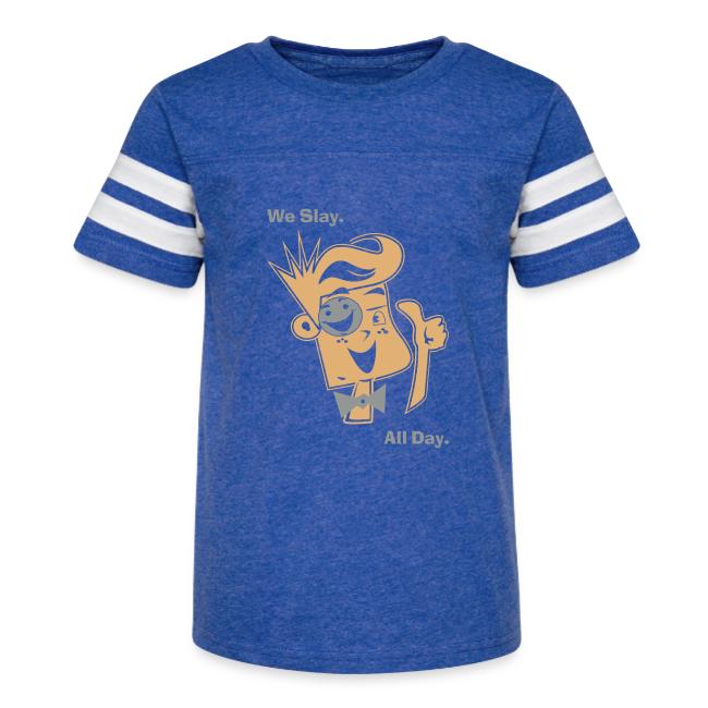 We Slay All Day Shiny Shirt Metallic Silver & Gold