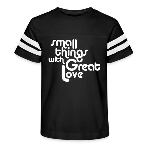 Small Things with Great LOVE - Kid's Football Tee